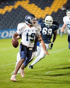 Lorne Sam Moved The Ball Through The Air But His Three Touchdown Passes Weren't Enough. Courtesy of Graham Beardsley Photogr